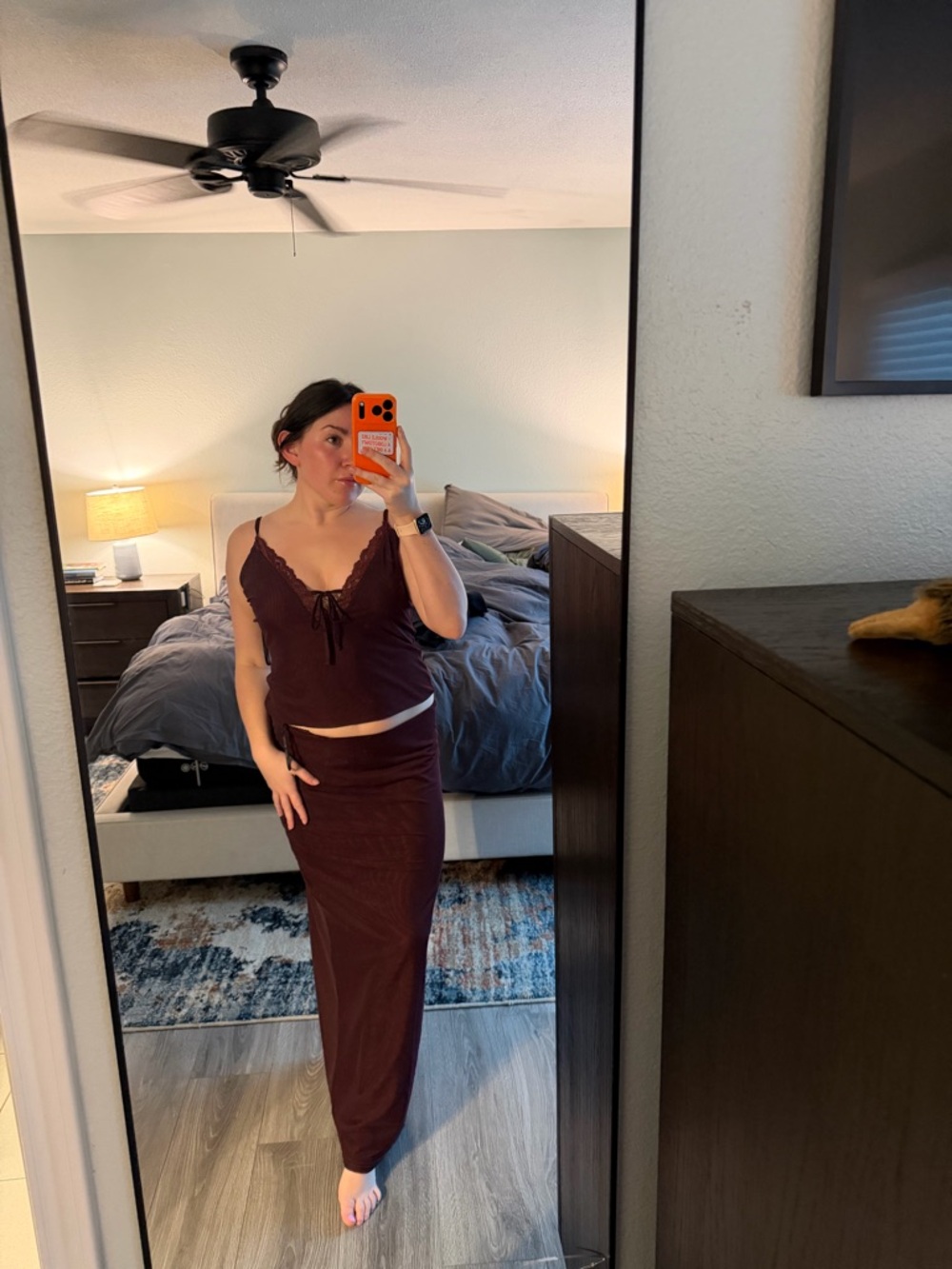 Princess Polly Burgundy Maxi Slip Dress